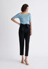 Paisie Scallop Neck Top in Blue