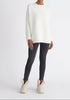 Paisie Ribbed Oversized Knit Jumper in White