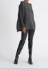Paisie Ribbed Oversized Knit Jumper in Grey