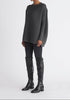 Paisie Ribbed Oversized Knit Jumper in Grey