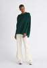Paisie Ribbed Oversized Knit Jumper in Green