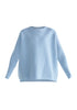 Paisie Ribbed Oversized Knit Jumper in Light Blue Cut Out