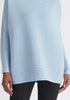 Paisie Ribbed Oversized Knit Jumper in Light Blue Close up