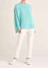 Paisie Ribbed Oversized Knit Jumper in Mint Green