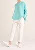 Paisie Ribbed Oversized Knit Jumper in Mint Green