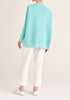 Paisie Ribbed Oversized Knit Jumper in Mint Green Back