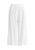 Paisie Linen Blend Culottes with Side Splits in White Cut Out