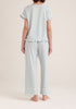 Paisie Striped Pyjama Bottoms in Blue and White