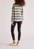 Paisie Breton Rainbow Stripe Crew Neck Sweatshirt Back