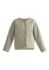 Paisie Reversible Corduroy and Fleece Jacket in Mint Green Cut Out