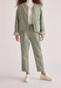 Paisie Reversible Corduroy and Fleece Jacket in Mint Green