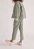 Paisie Reversible Corduroy and Fleece Jacket in Mint Green Side