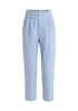 Paisie Cropped Paperbag Waist Trousers in Light Blue Cut Out