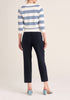 Paisie Cropped Paperbag Waist Trousers in Navy Back
