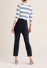 Paisie Cropped Paperbag Waist Trousers in Navy Back