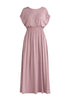 Paisie Maxi Dress with Cut Out in Lilac Cut Out