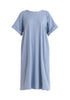 Paisie Relaxed Fit Dress with Back Tie in Blue