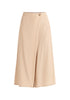 Paisie Tencel Wrap Culottes in Beige Cut Out