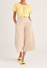 Paisie Tencel Wrap Culottes in Beige