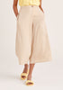 Paisie Tencel Wrap Culottes in Beige