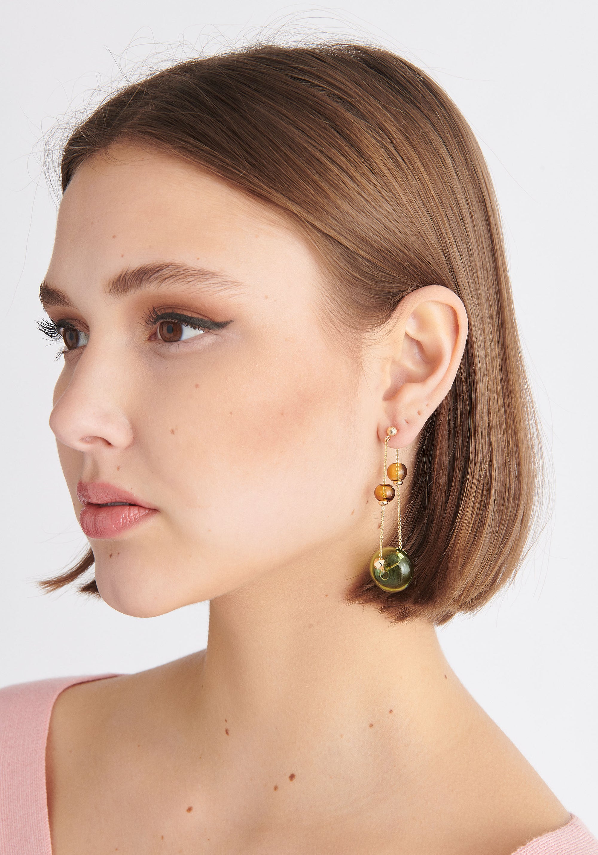 Paisie Double Chain Earrings