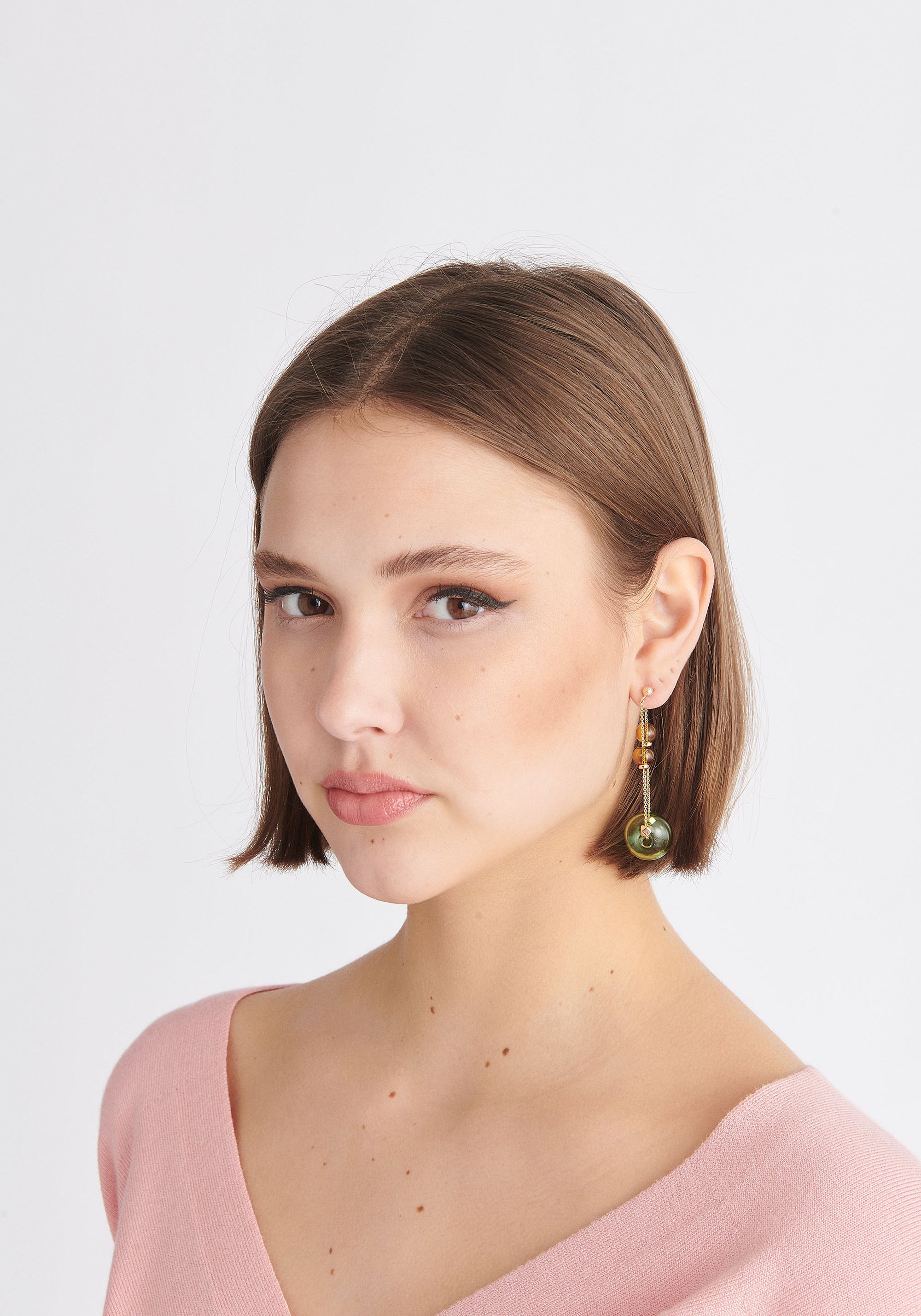 Paisie Double Chain Earrings