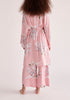 Paisie Floral Kimono Robe in Pink Back