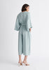 Paisie Tencel Kimono Jumpsuit in Teal Back