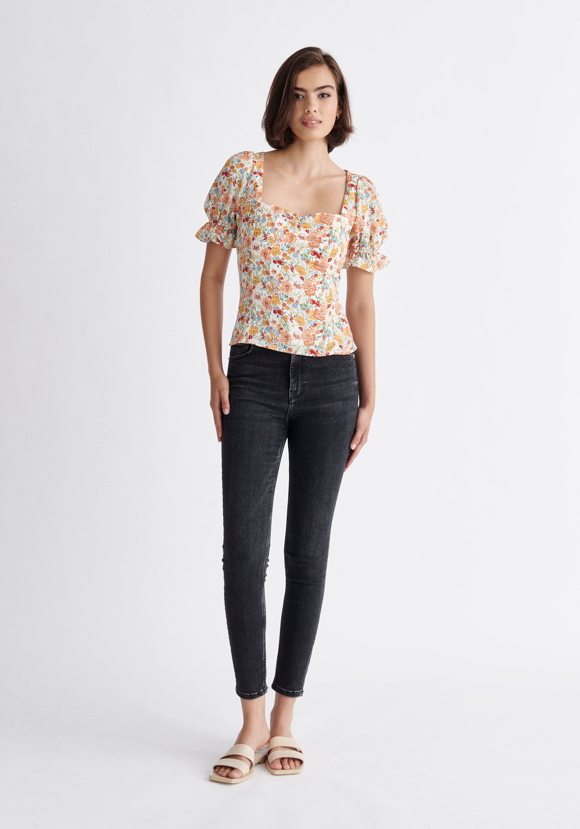 Paisie Floral Sweetheart Top