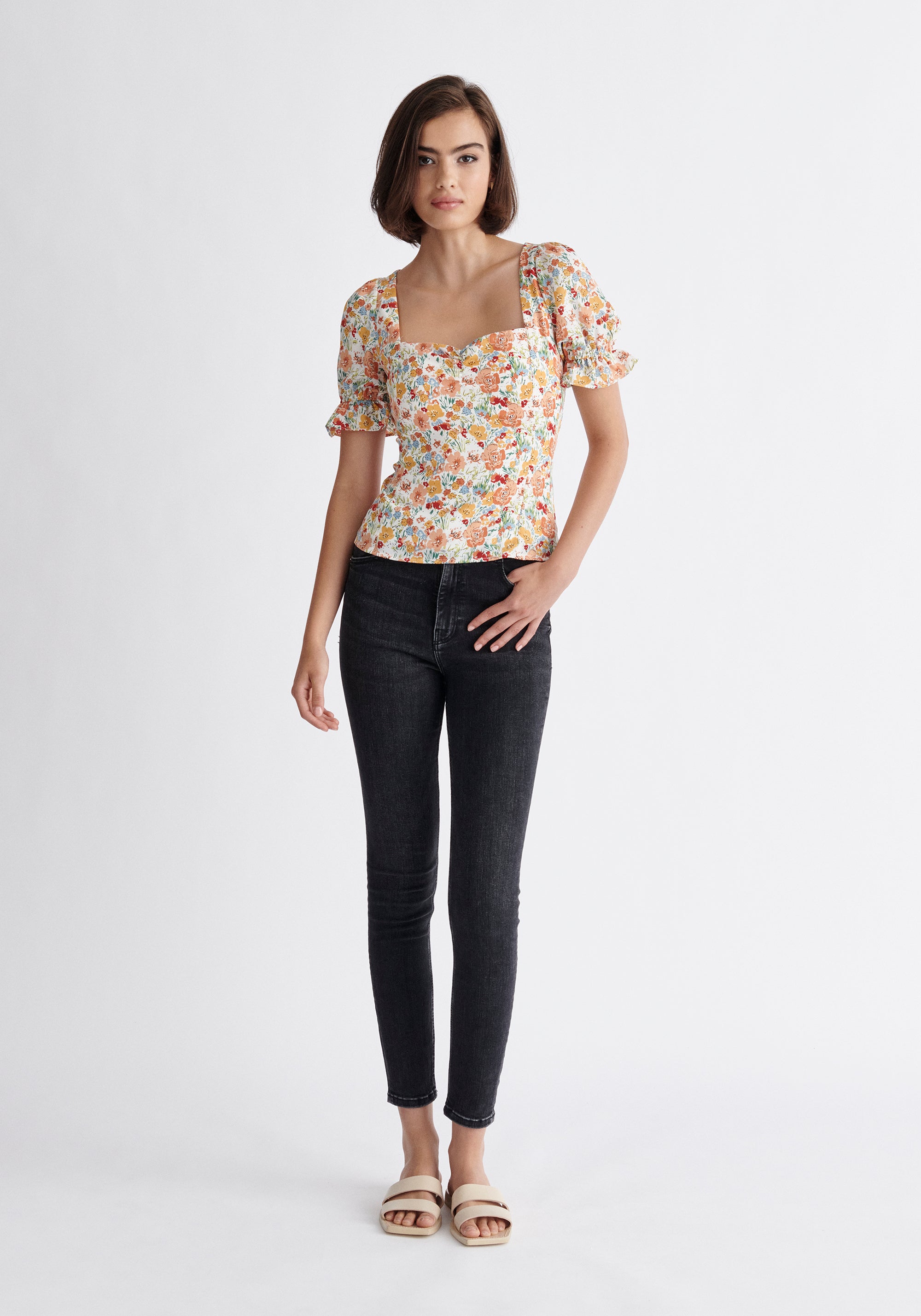 Paisie Floral Sweetheart Top