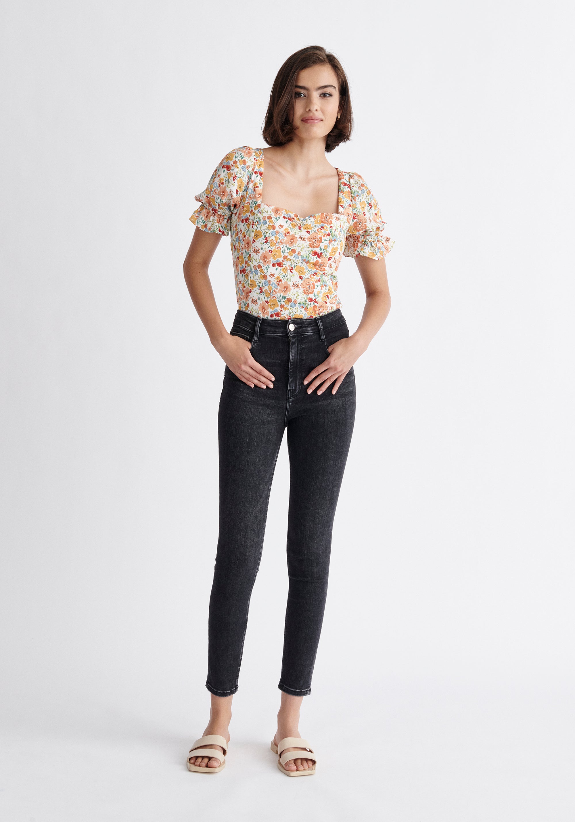 Paisie Floral Sweetheart Top