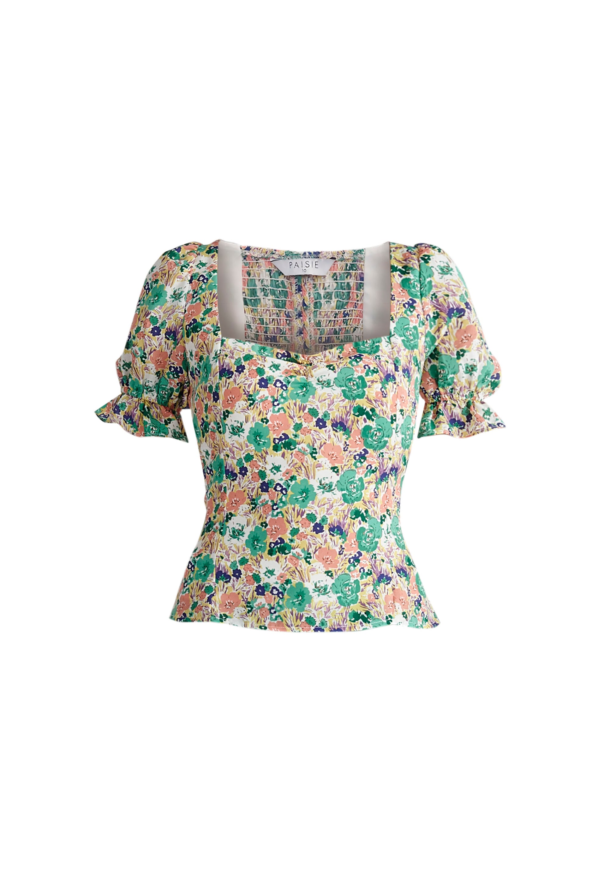 Paisie Floral Sweetheart Top Cut Out