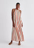 Paisie Striped Halterneck Maxi Dress