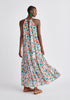 Paisie Floral Halterneck Maxi Dress Back