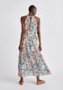 Paisie Floral Halterneck Maxi Dress Back