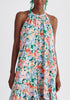 Paisie Floral Halterneck Maxi Dress Close Up