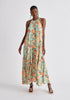 Paisie Floral Halterneck Maxi Dress