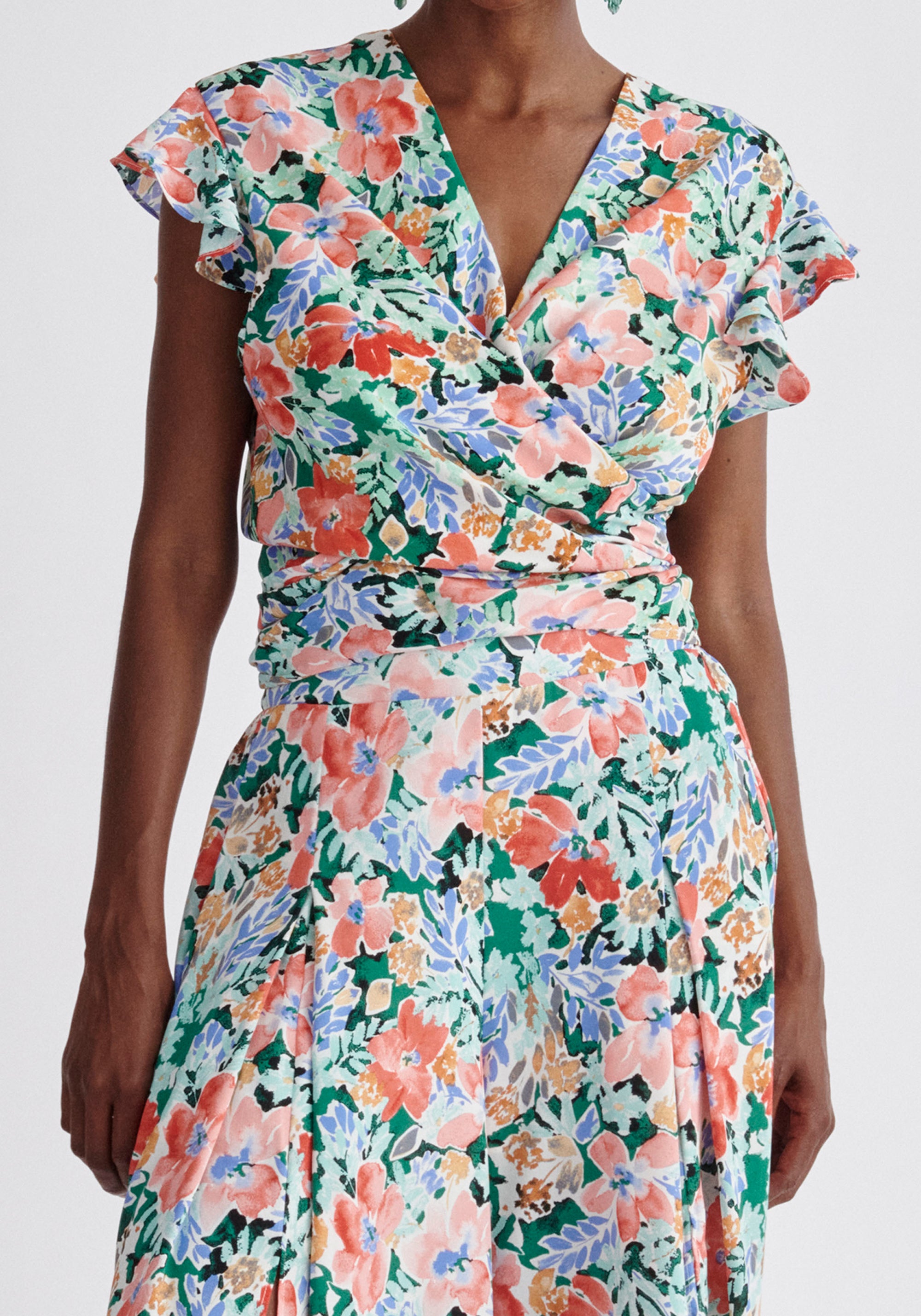 Paisie Floral Multiway Top Close Up