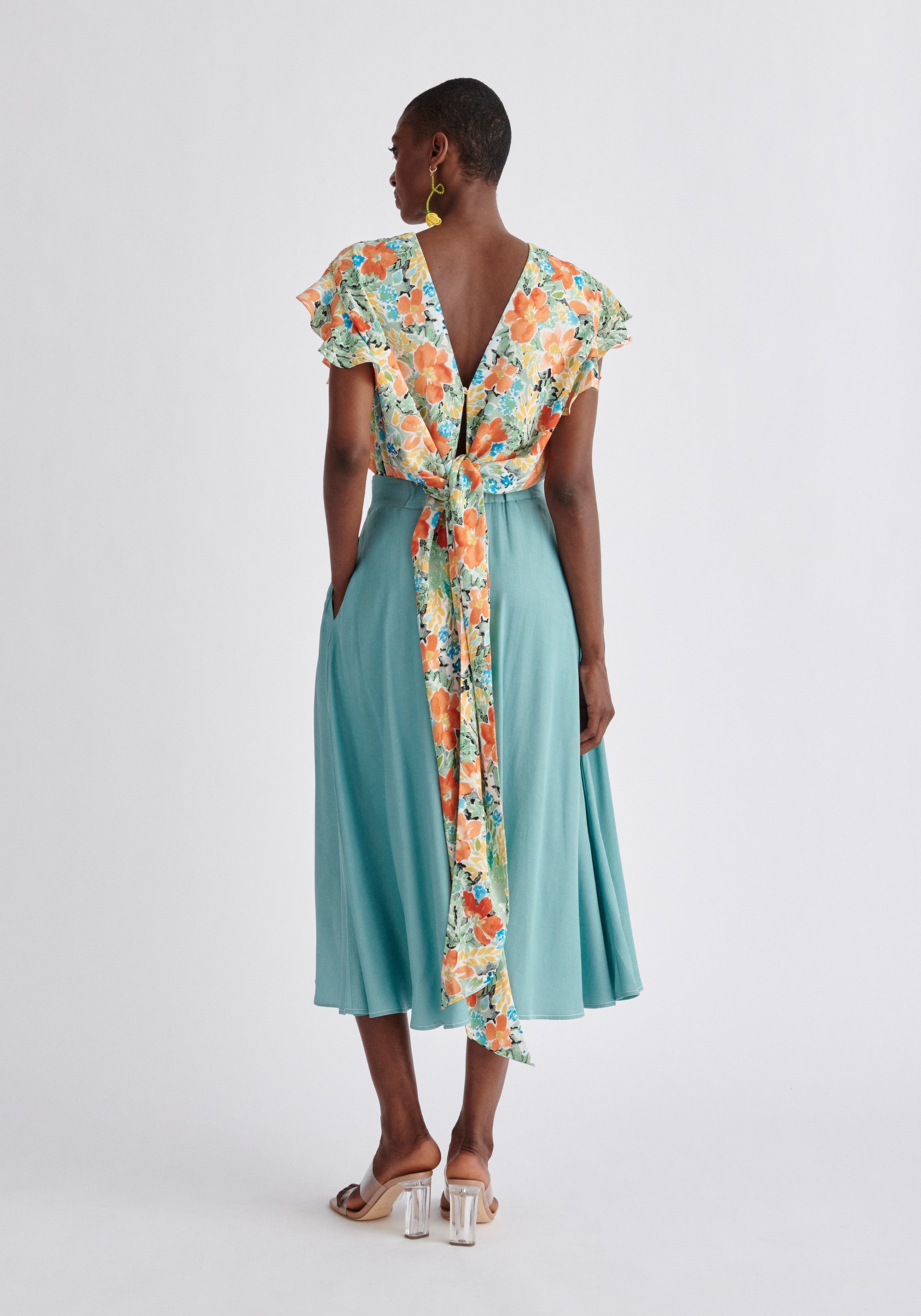 Paisie Floral Multiway Top Back