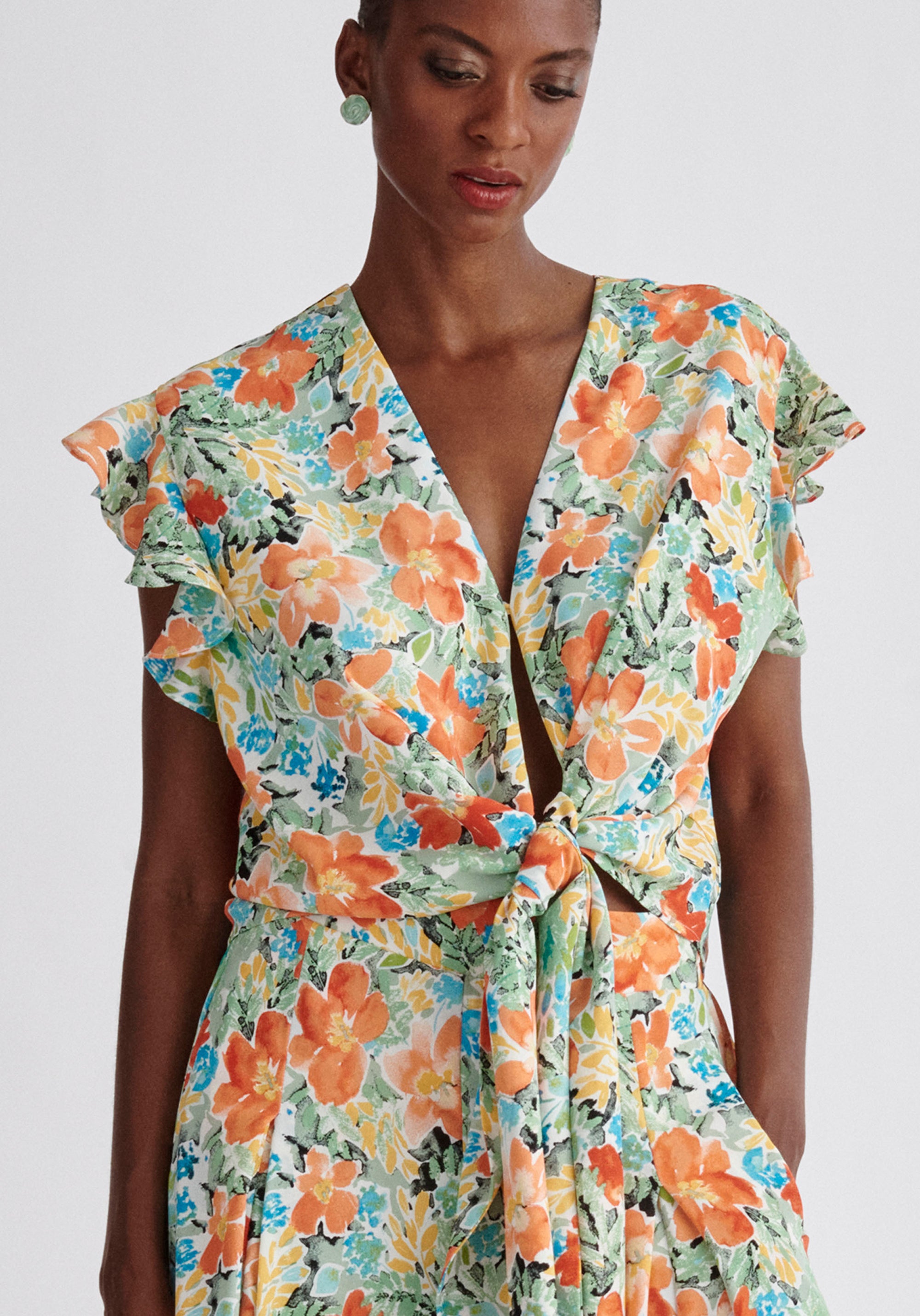 Paisie Floral Multiway Top Close Up