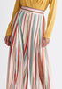 Paisie Front Split Striped Trousers Close Up