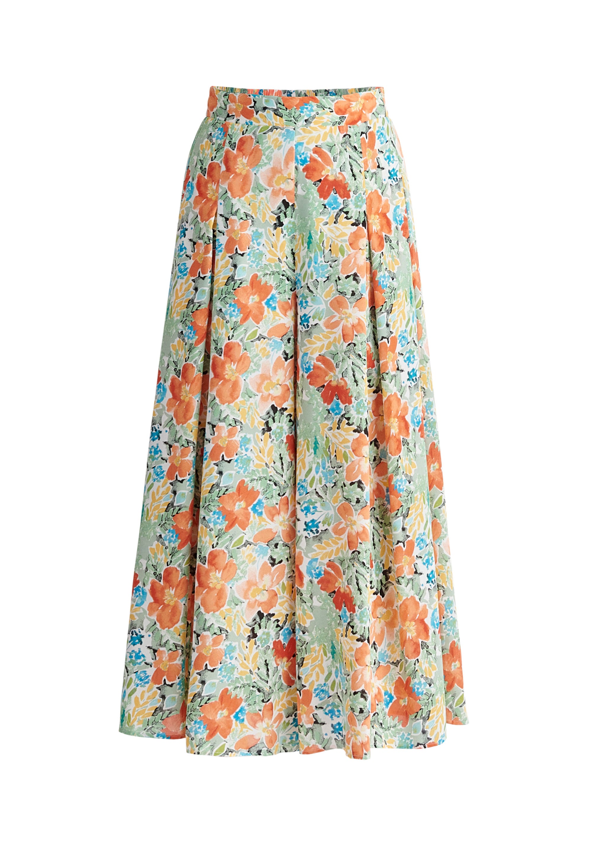 Paisie Front Split Floral Trousers Cut Out