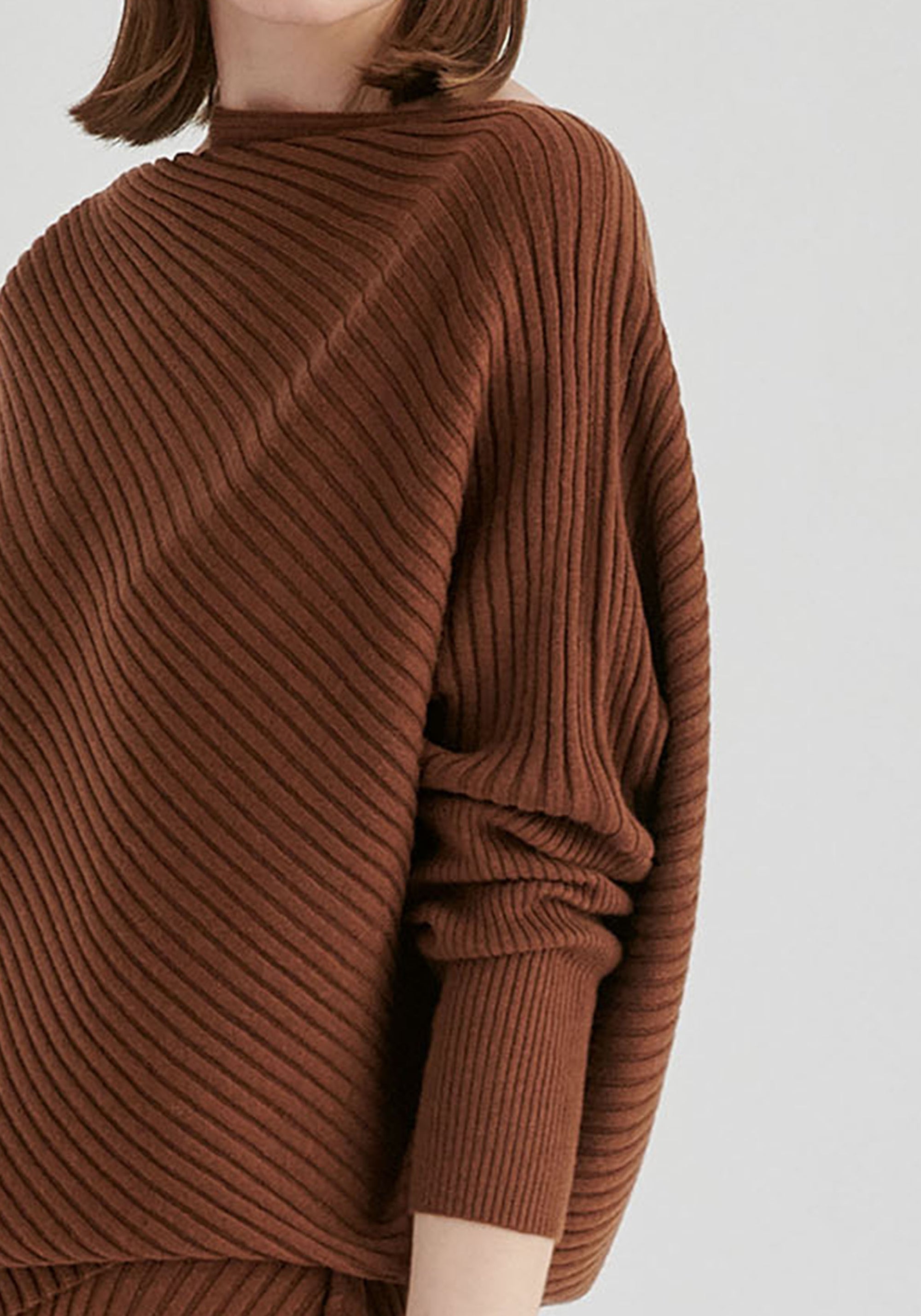 Draped Knitted Jumper