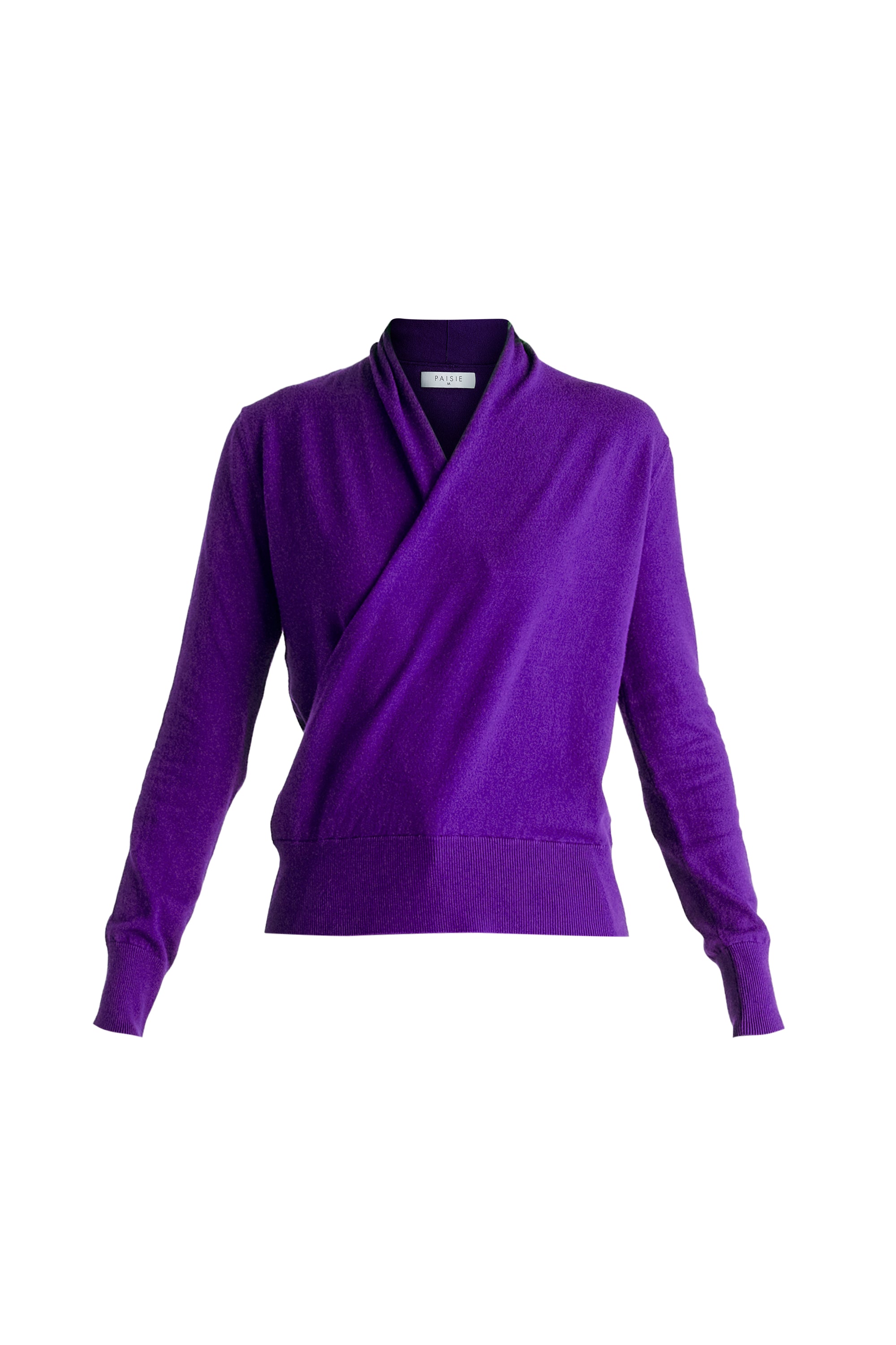 Long Sleeve Knitted Wrap Top