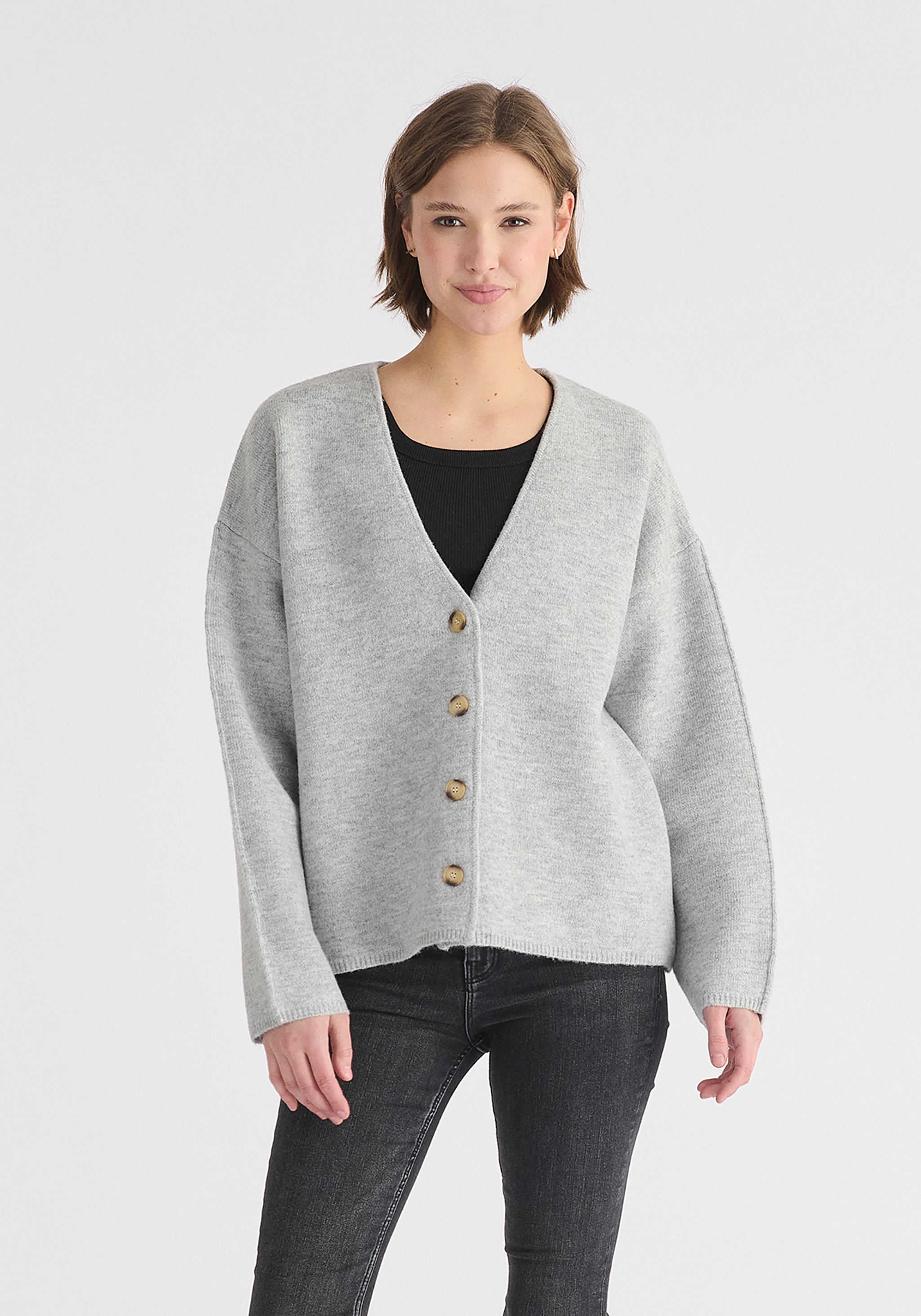 épine - 新品未使用 正規品 bibiy PEPURAMU CARDIGAN グレー 中古・古着通販】Bibiy. (ビビィ) BRUSH CARDIGAN グレー サイズ