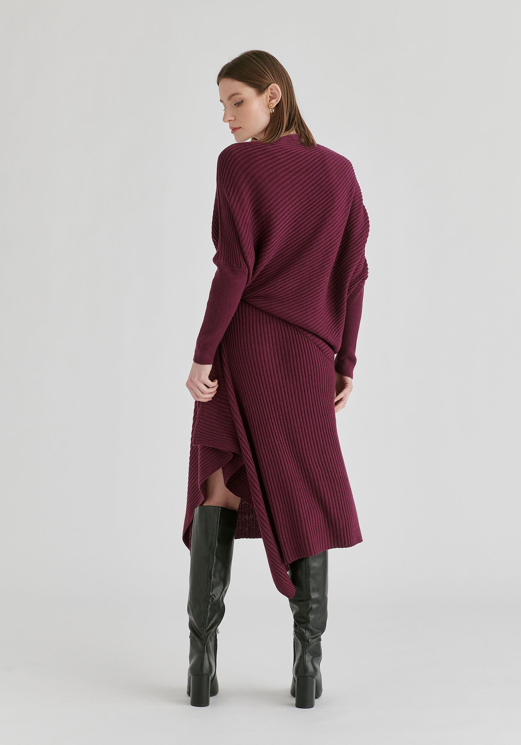 Draped Knitted Skirt