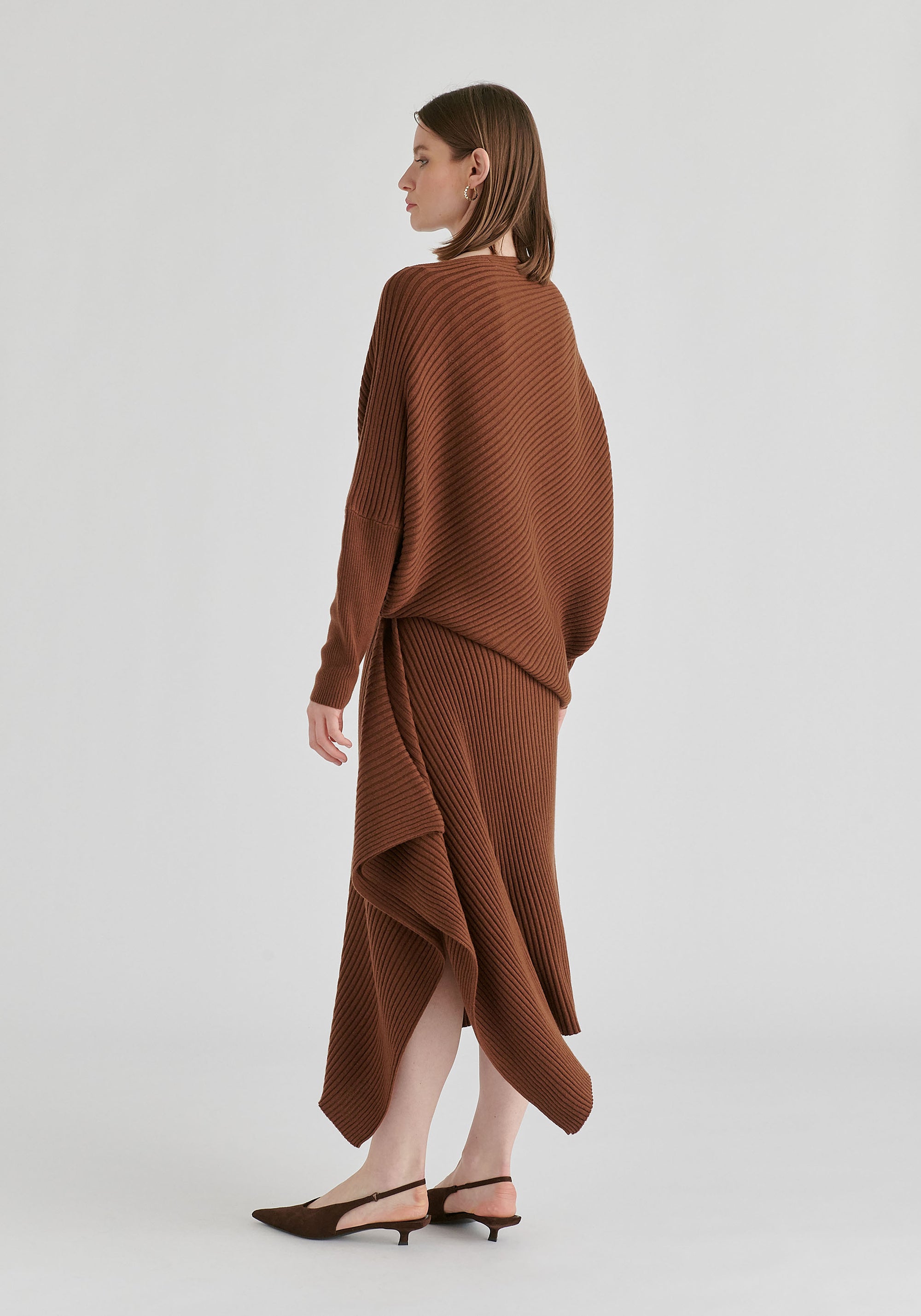 Draped Knitted Skirt