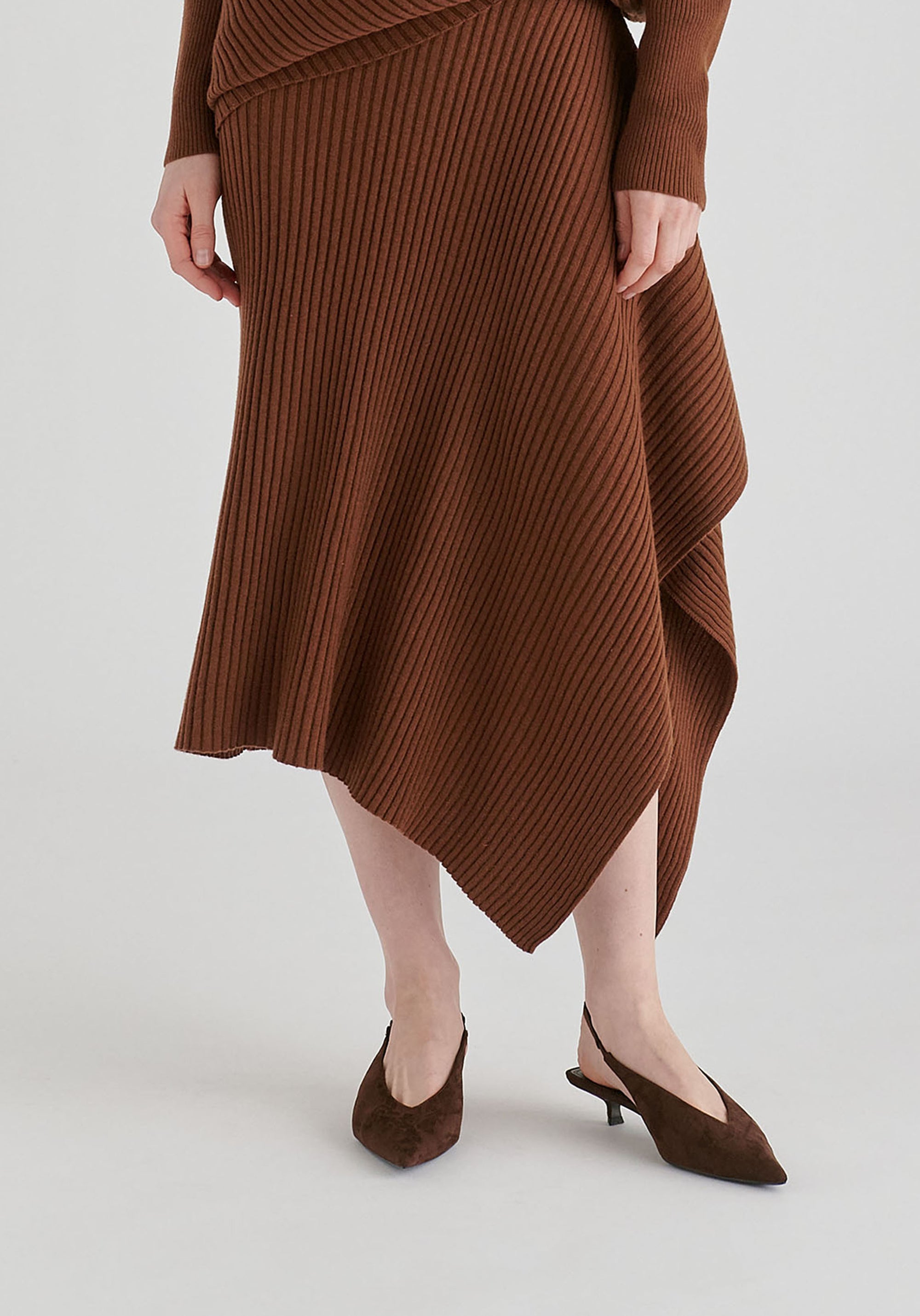 Draped Knitted Skirt