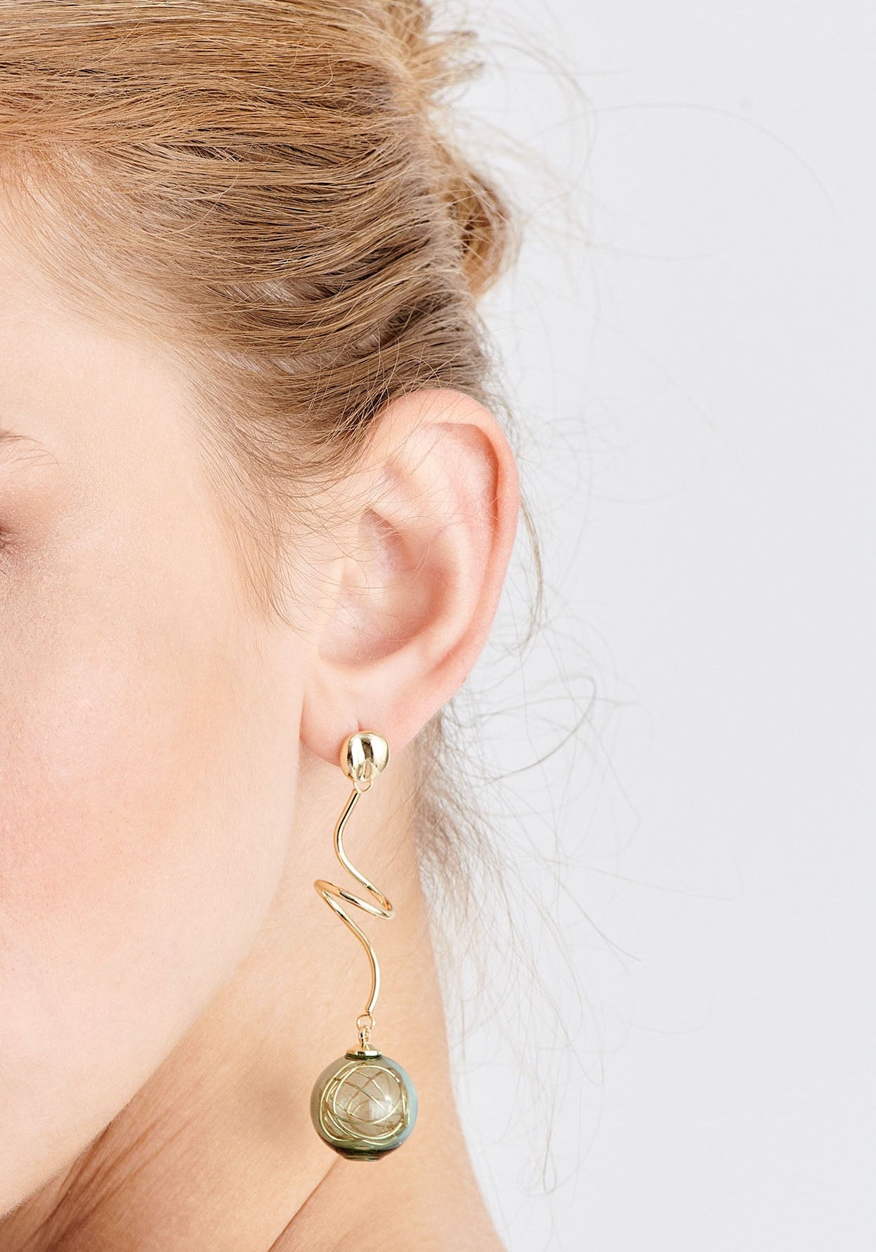 Swirl Sphere Earrings
