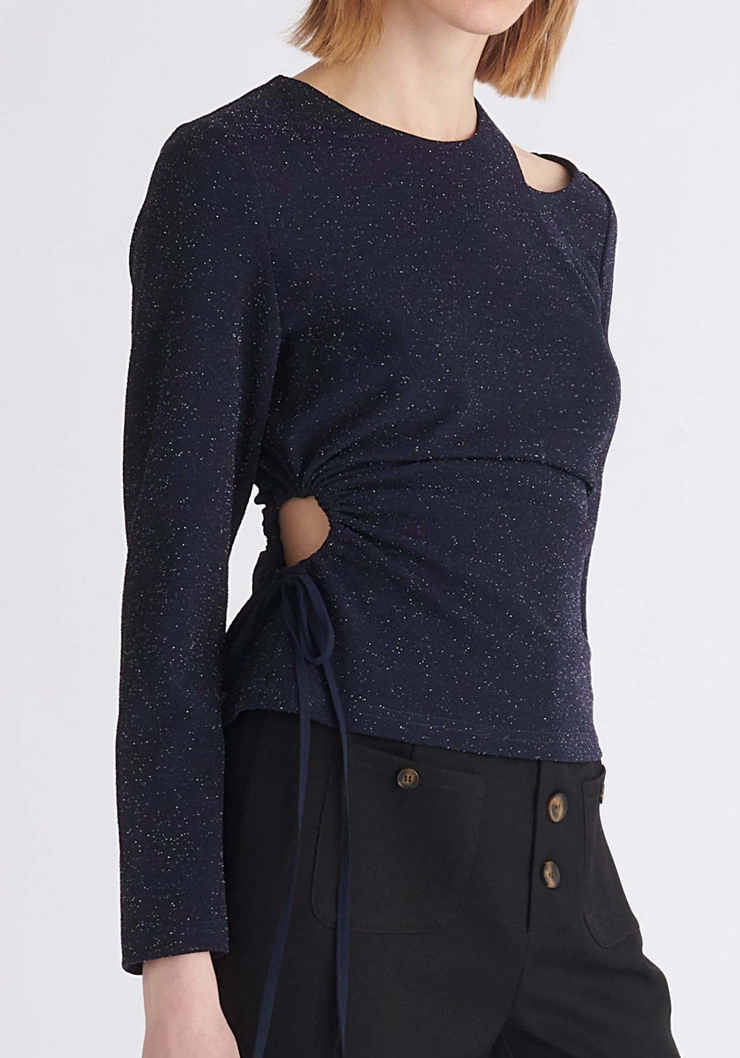 Sparkly Cut Out Top